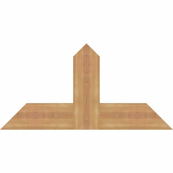 Ekena Millwork Portland Timber Gable Bracket, Western Red Cedar, 36"W x 18"H x 1 1/2"D x 5 1/2"F, 12/12 Pitch GBW036X18X0206POR00SWR - main